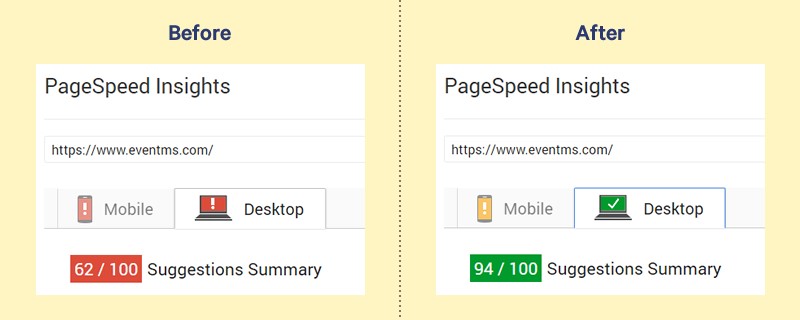 Pagespeed improvements